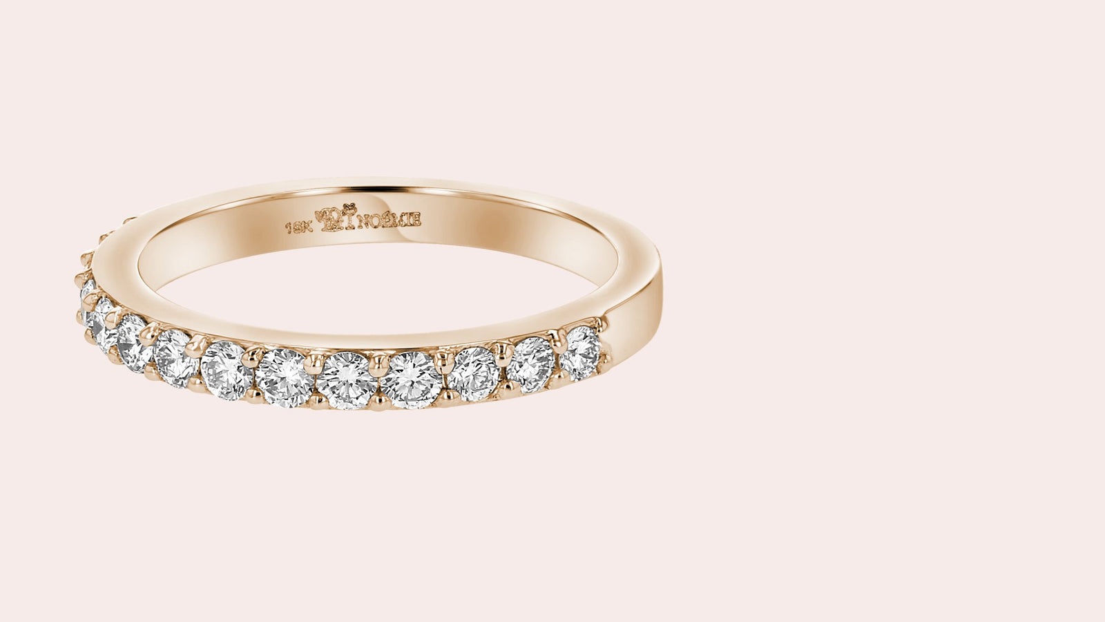 The Solar Grown Half Band Diamond Ring