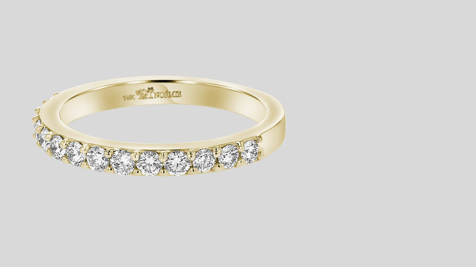 The Solar Grown Half Band Diamond Ring