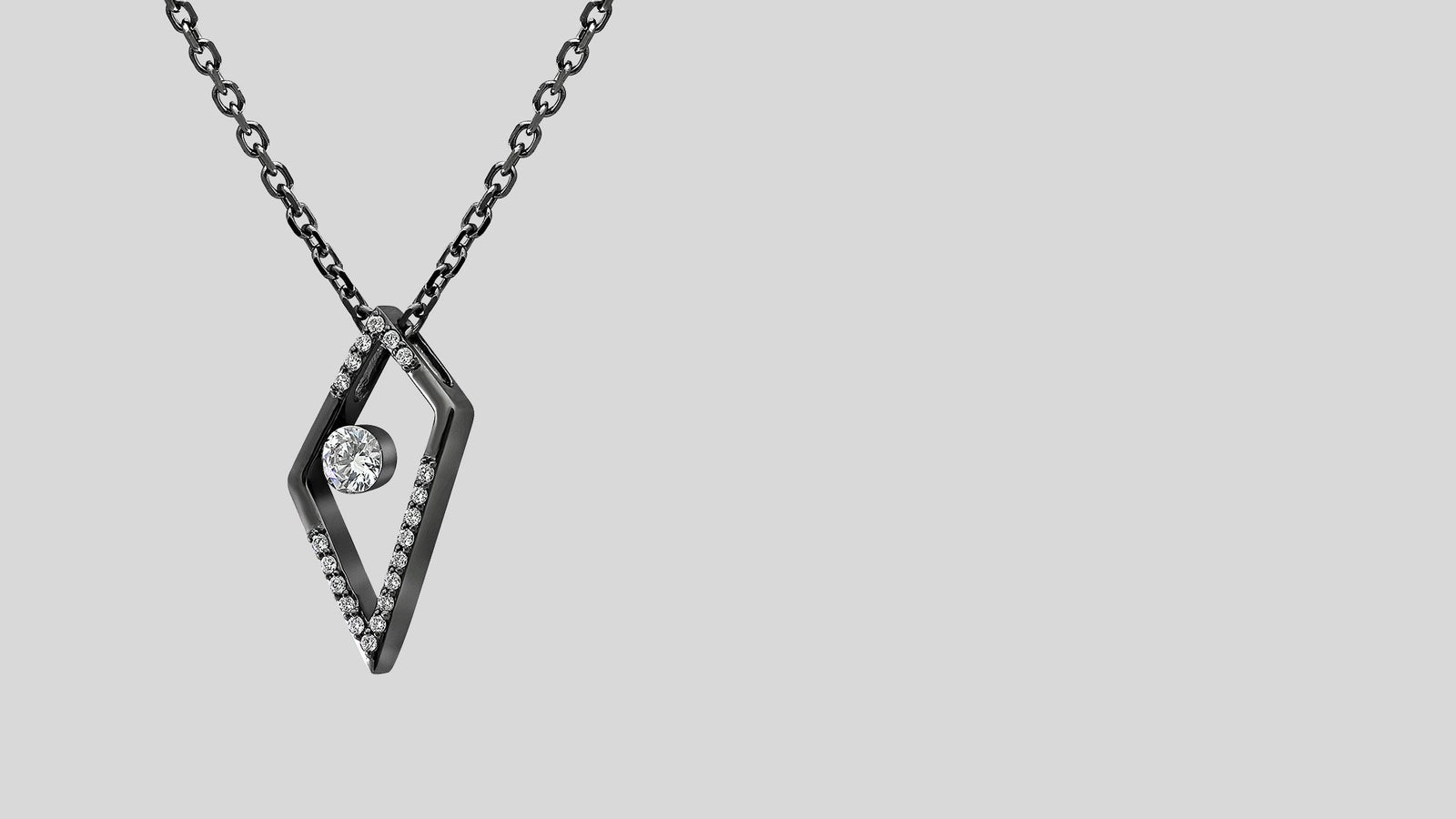 The Orion Floating Diamond Pendant