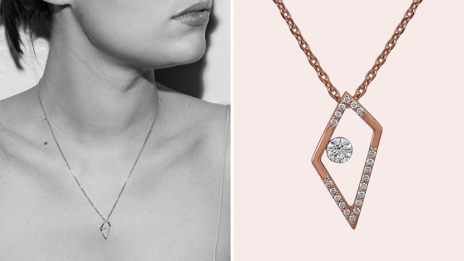The Orion Floating Diamond Pendant