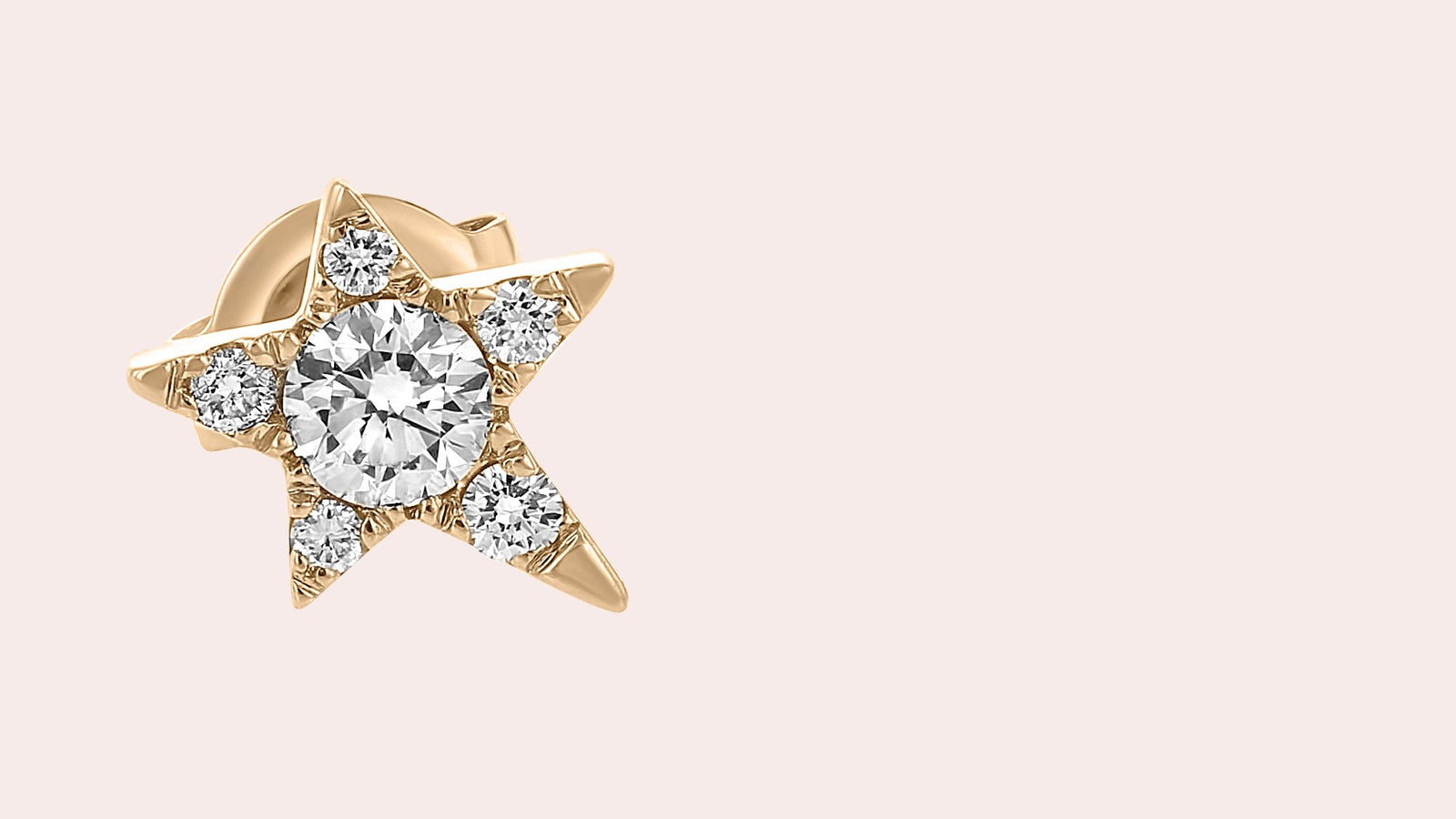The Single Star Diamond Earring