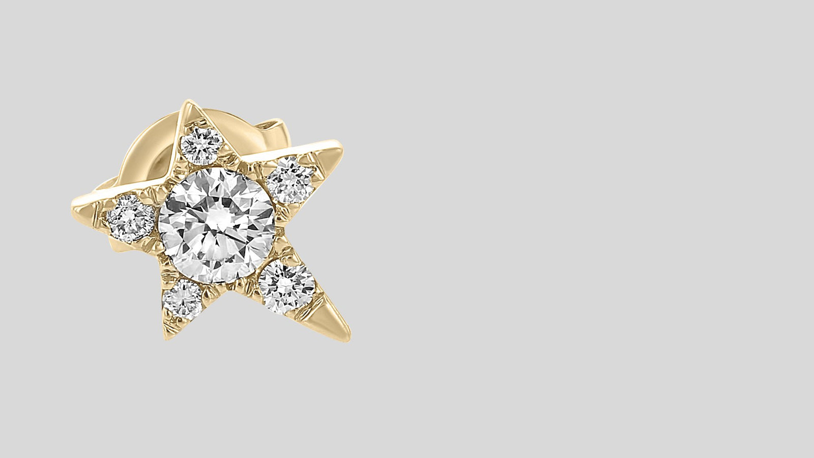 The Single Star Diamond Earring