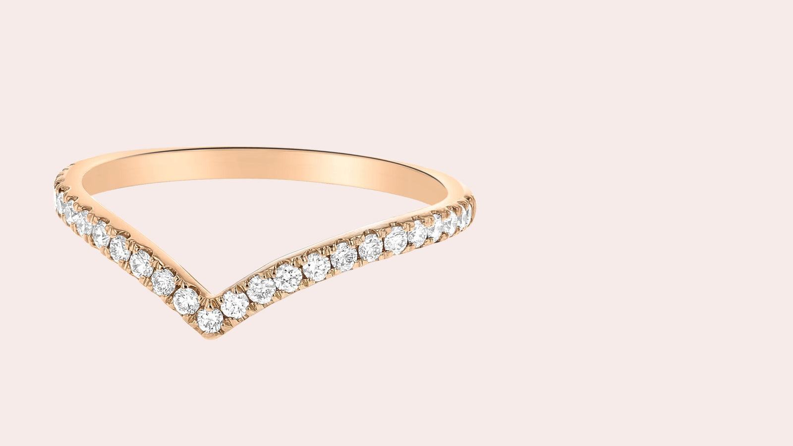 Chevron Diamond Ring
