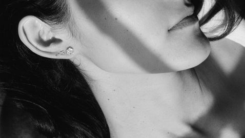 Flower Diamond Stud Earrings