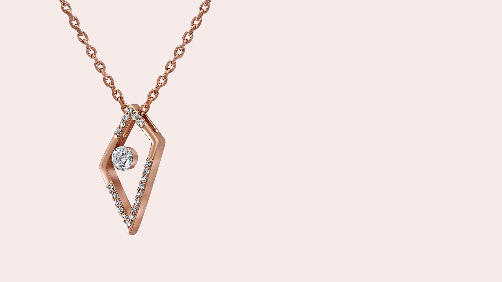 The Orion Floating Diamond Pendant