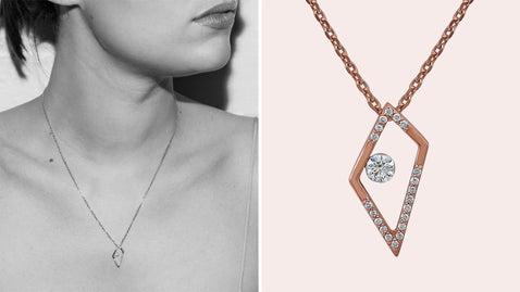 The Orion Floating Diamond Pendant