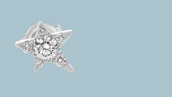 The Single Star Diamond Earring